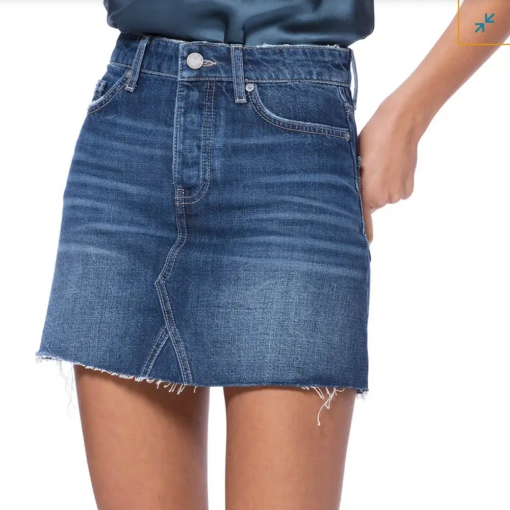 Paige Aideen Denim Miniskirt